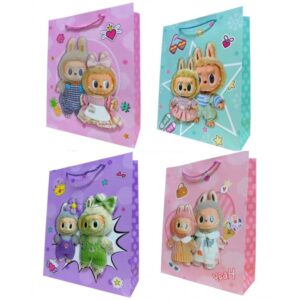 Bolsas Lujo 40×30 J. Labubu x12 unid