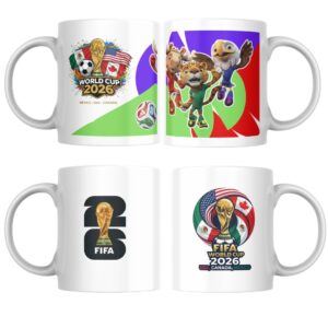 Tazas Mundial de Fútbol 2026 x3 unid