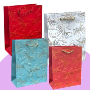 Bolsas de Regalo Lujo 18x24 LazoTex x12 unid