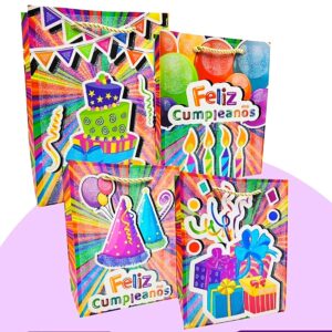 Bolsas de Regalo Lujo 18x24 CumpleC x12 unid