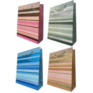 Bolsas Lujo 32x26 G. Lineas x12 unid