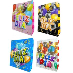 Bolsas Lujo 32x26 G. Feliz Dia x12 unid