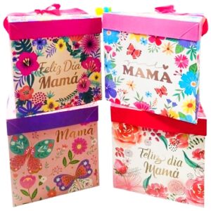 Cajas Cubo 22x22 Mama #2 x4 unid