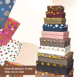 Cajas Duras Pack x10 piezas Lunares