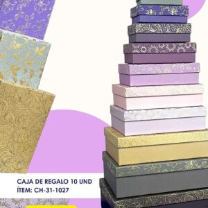 Cajas Duras Pack x10 piezas Color Floral