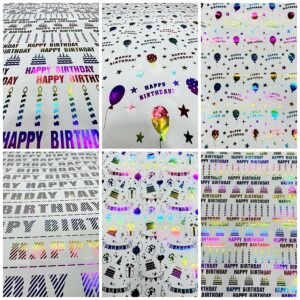 Papel de Regalo Metalico Cumple x20 pliegos