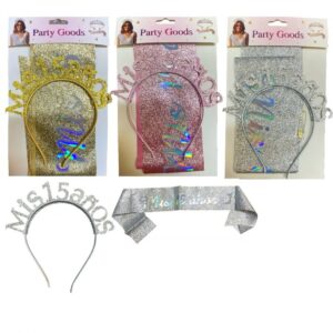 Banda y Cintillo 15 años #6023