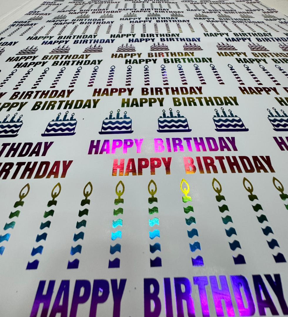 Papel de Regalo Metalico Cumple x20 pliegos - Image 6