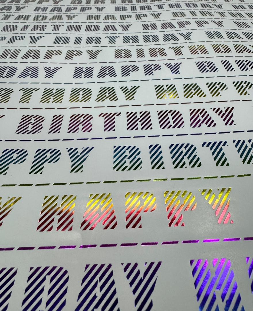 Papel de Regalo Metalico Cumple x20 pliegos - Image 3