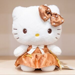 Peluche Hello Kitty Vestido Bronce 45cm