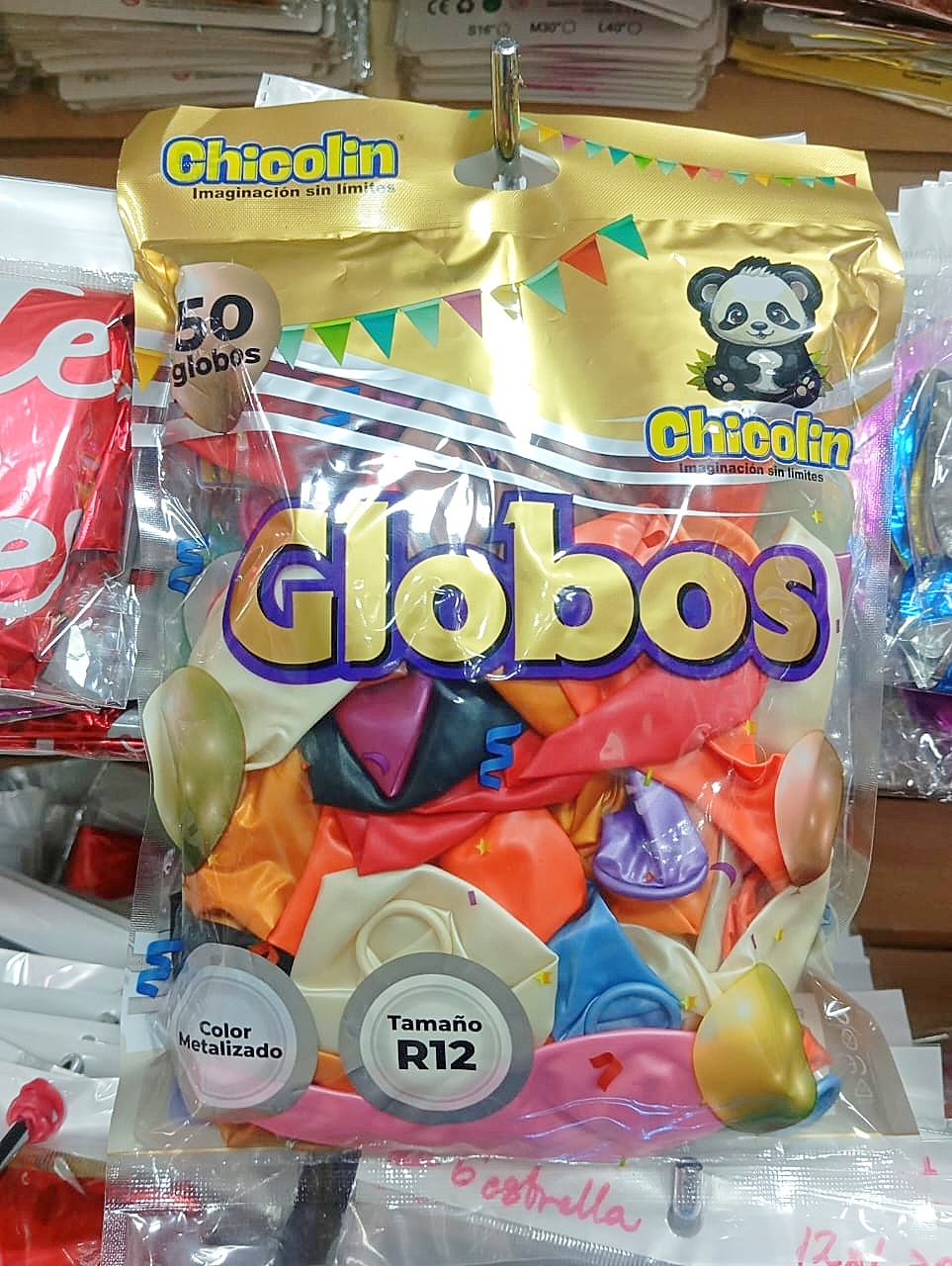 Globos Latex R12 Satinado Surtido x50 unid - Image 2