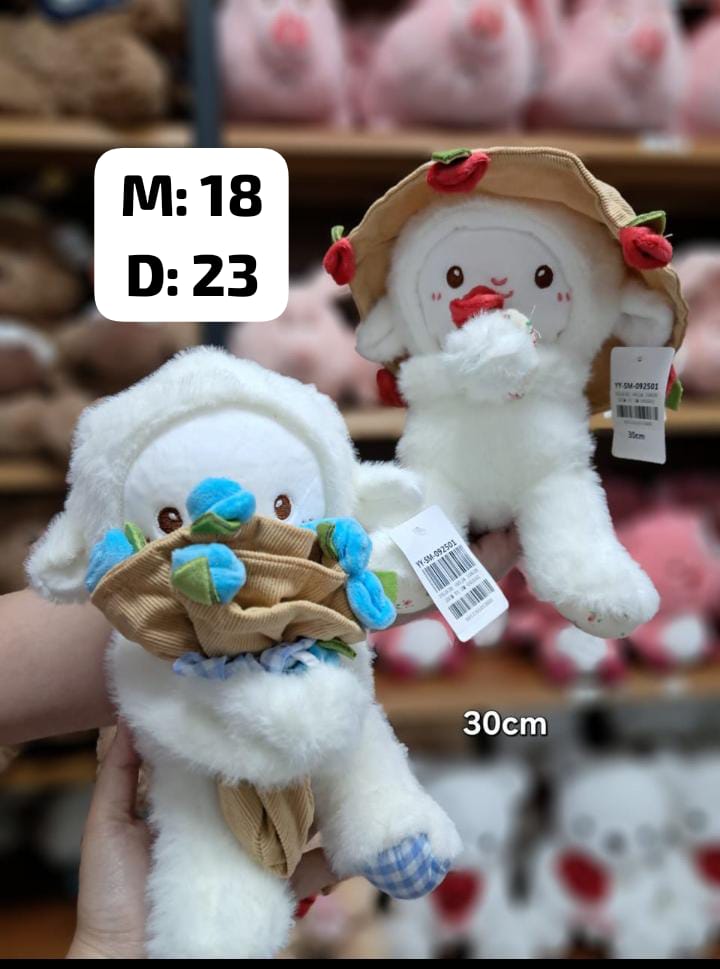 Peluche Oveja con Ramo 30cm - Image 3