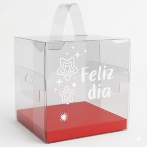 Caja de Acetato Asa 15x15 Feliz Dia