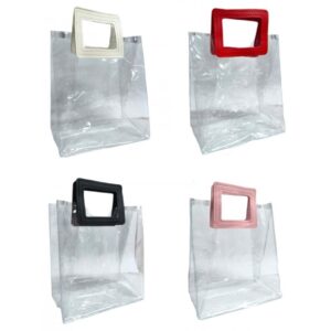 Bolsa PVC G Asa Cuadra. (22x22x12) x8 unid