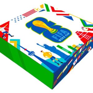 Cajas Mundial 28x23x5 Blanco x6 unid.