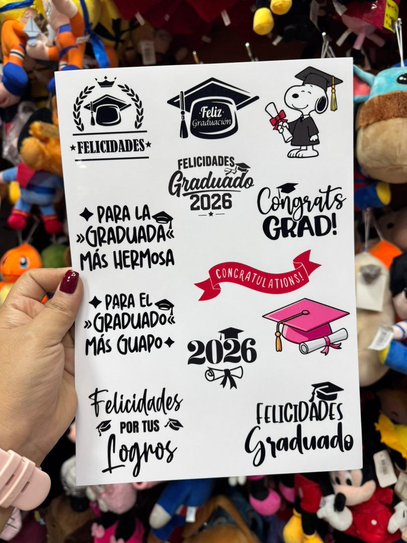 Stickers Vinil Graduación x24 piezas - Image 6