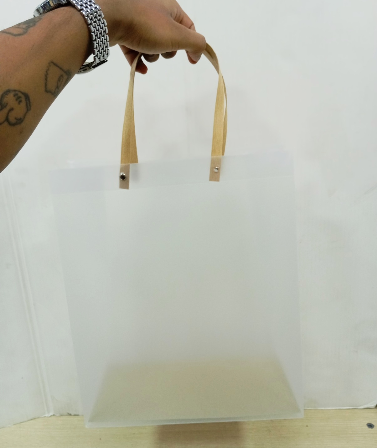 Bolsa PVC c/asa L (35x30x14) x10 unid - Image 4