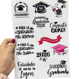 Stickers Vinil Graduación x24 piezas