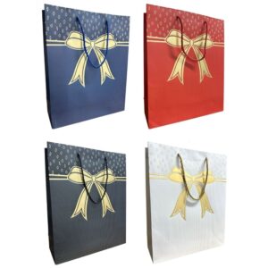 Bolsas de Regalo Lujo 18x24 Lazo x12 unid