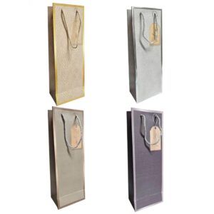 Bolsas de Regalo Botellera Relieve x12 unid
