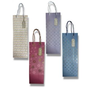 Bolsas de Regalo Botellera Estrellas x12 unid
