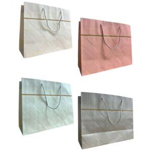 Bolsas de Regalo Lujo 18x24 Rombos x12 unid