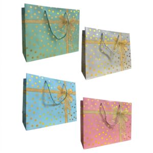 Bolsas de Regalo Lujo 18x24 Lunares x12 unid