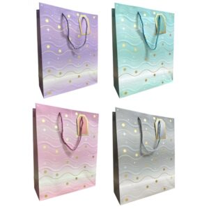 Bolsas de Regalo Lujo 18x24 Ondas x12 unid