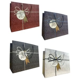 Bolsas de Regalo Lujo 18x24 Cartera Lazo x12 unid