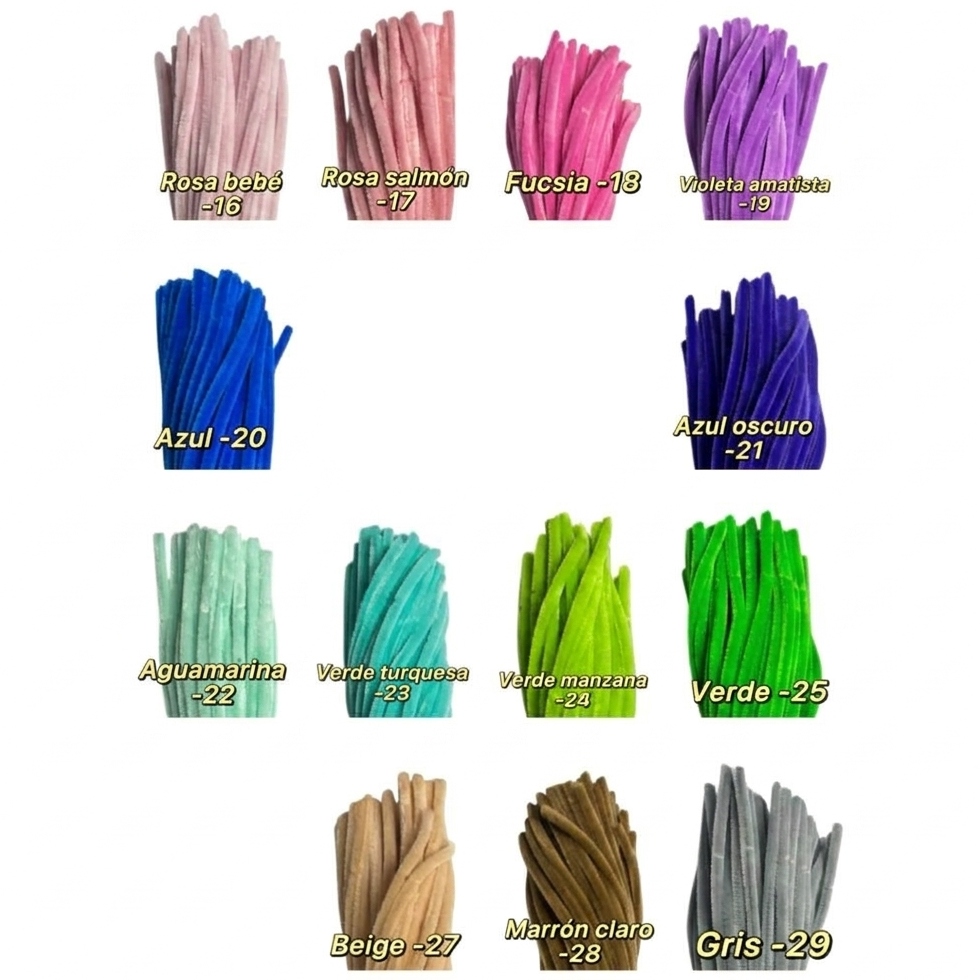 Chenil Limpiapipas Pastel x50 piezas