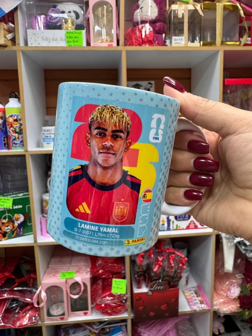 Tazas Mundial de Fútbol Jugadores x3 unid - Image 7