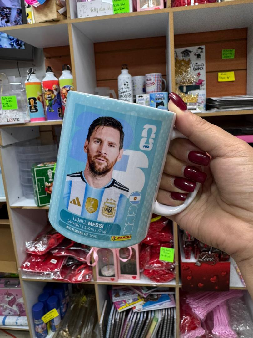 Tazas Mundial de Fútbol Jugadores x3 unid - Image 6