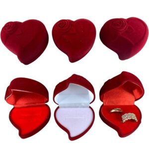 Estuche de Gamuza Corazón x12 unid