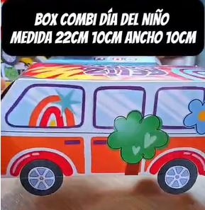 Caja Carrito Van Autobús F/D Niño x8 unid - Image 4