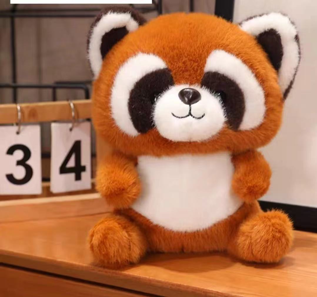 Peluche Mapache Gris y Marron 25cm PS1104 - Image 2
