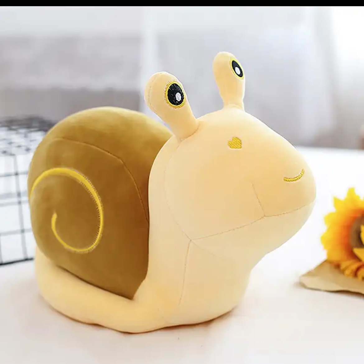 Peluche Caracol Rosa y Amarillo 25cm PS364 - Image 5