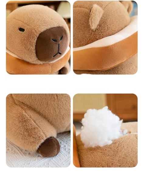 Peluche Capibara Con Pan 40cm PS858 - Image 7