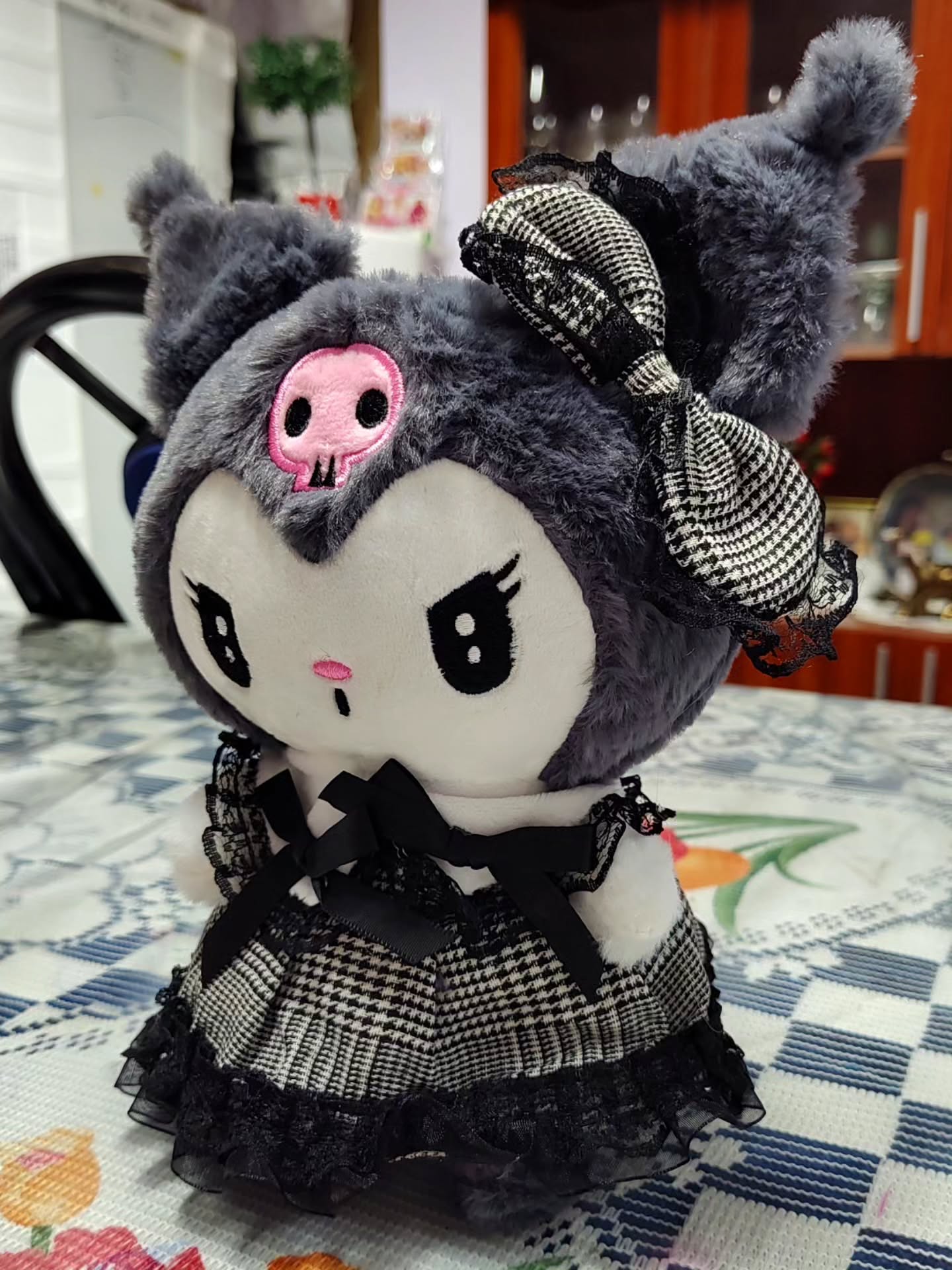 Peluche Kuromi y Melody Vestido 25cm PS796 - Image 15