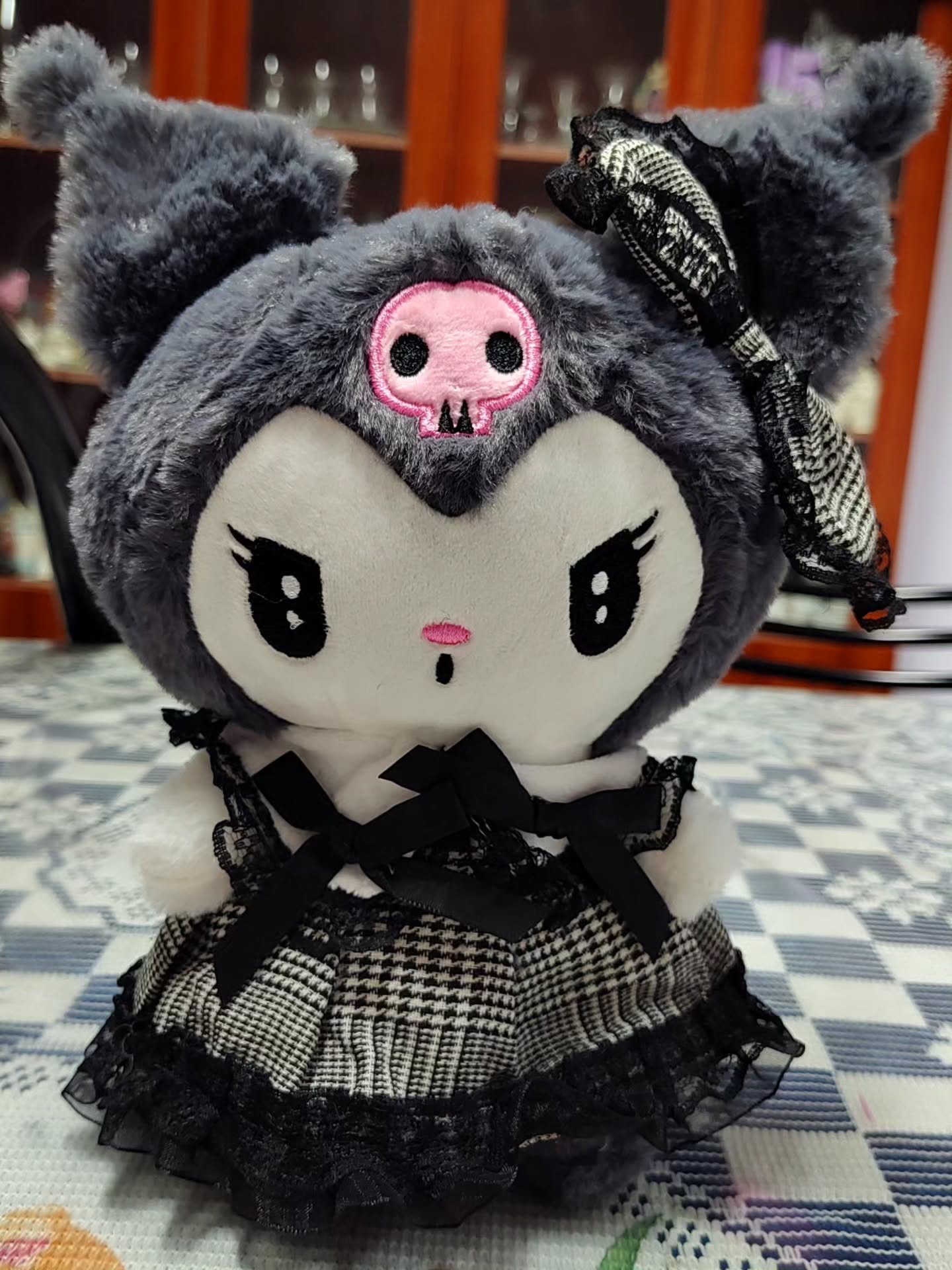 Peluche Kuromi y Melody Vestido 25cm PS796 - Image 13