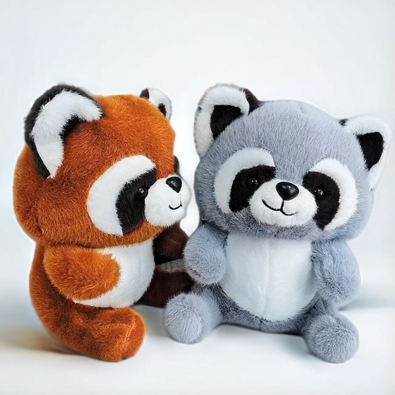 Peluche Mapache Gris y Marron 25cm PS1104 - Image 5