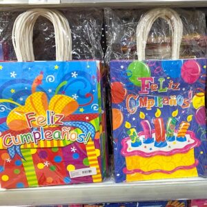 Bolsas de Papel c/asa 27×21 Cumple x12 unid.
