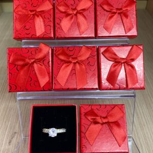 Estuches de Anillo 5×5 Rojos x12unid.