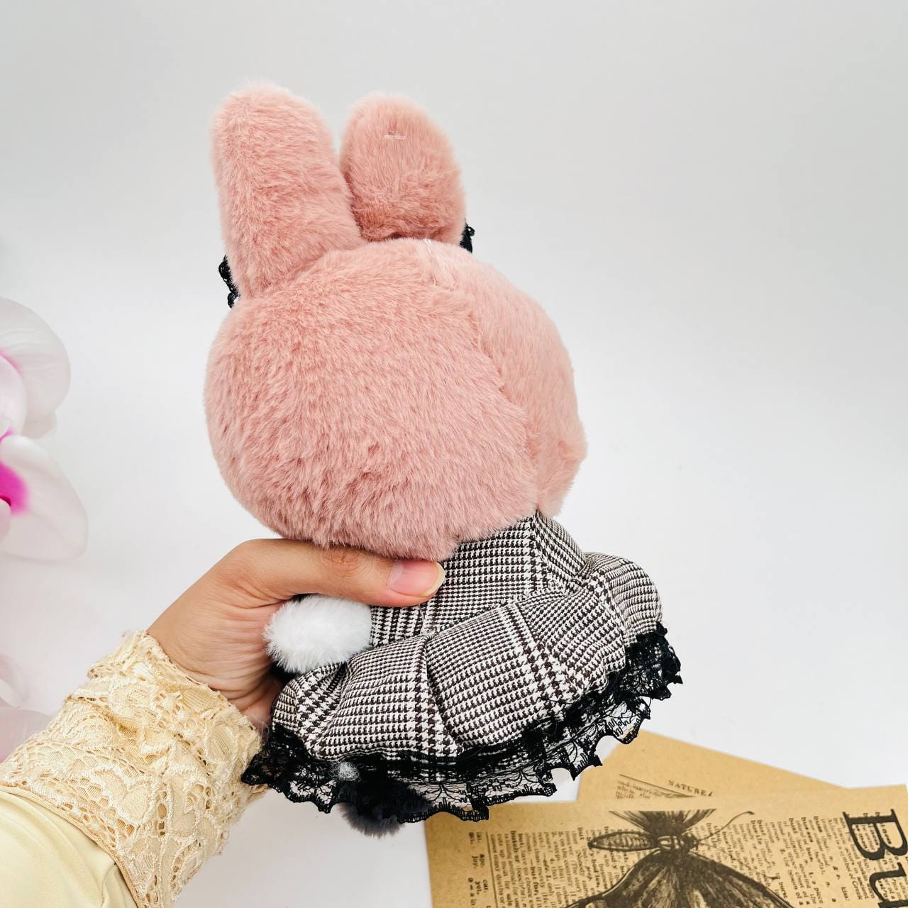 Peluche Kuromi y Melody Vestido 25cm PS796 - Image 12