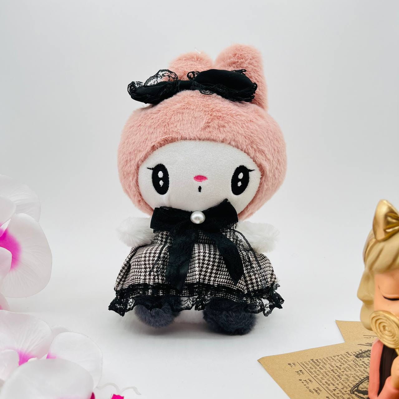 Peluche Kuromi y Melody Vestido 25cm PS796 - Image 7