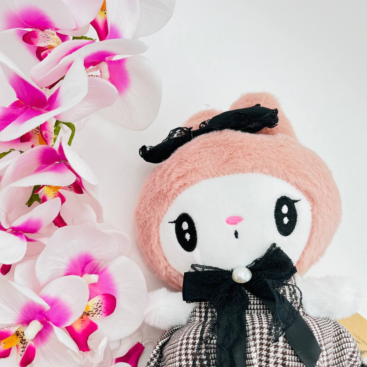 Peluche Kuromi y Melody Vestido 25cm PS796 - Image 10