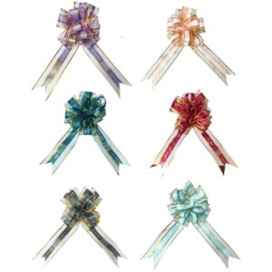 Lazos Fácil Pompon Borde 7cm x10 unid iguales