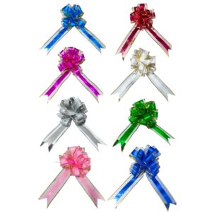 Lazos Fácil Pompon Borde 7cm x10 unid iguales