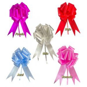 Lazos Fácil Pompon Mate 5cm x10 unid iguales