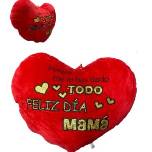 Peluche Corazón Feliz Dia Mama 35cm PC005