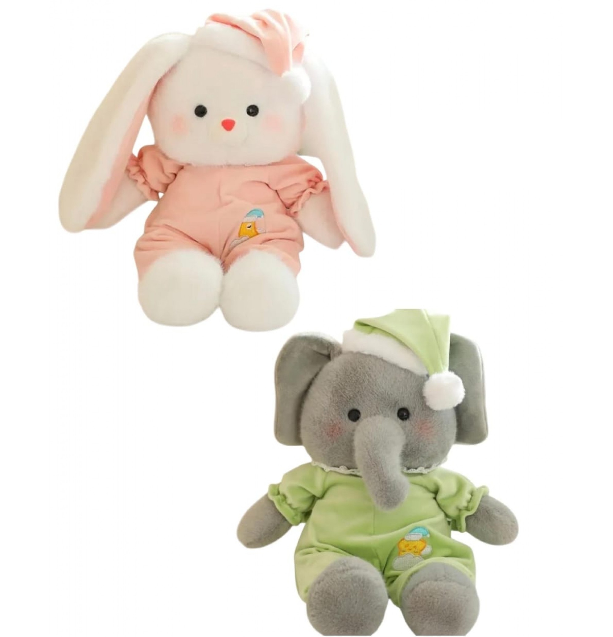 Peluche Conejo y Elefante 40cm PS1165